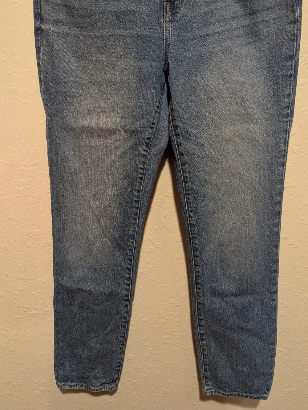 Madewell The High Rise Slim Boyjean Jeans Size 27 Classic Medium Wash Denim - Picture 2 of 7